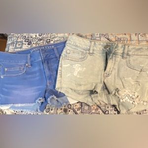 2 pairs of shorts!American eagle